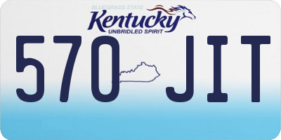 KY license plate 570JIT
