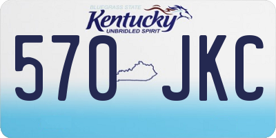KY license plate 570JKC