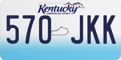 KY license plate 570JKK