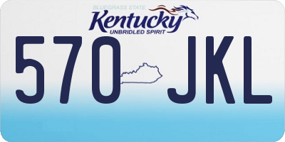 KY license plate 570JKL