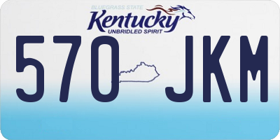 KY license plate 570JKM