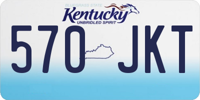 KY license plate 570JKT