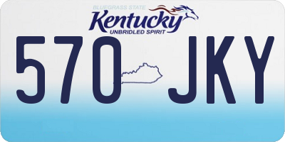 KY license plate 570JKY
