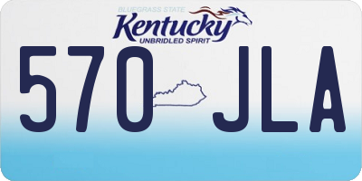 KY license plate 570JLA