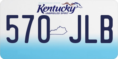 KY license plate 570JLB