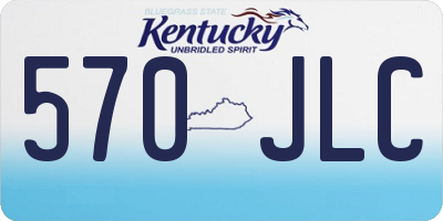 KY license plate 570JLC