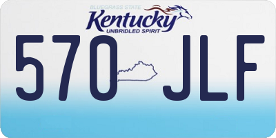 KY license plate 570JLF