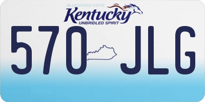 KY license plate 570JLG