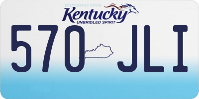 KY license plate 570JLI