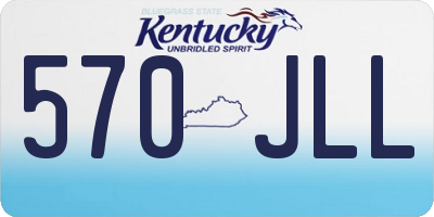 KY license plate 570JLL