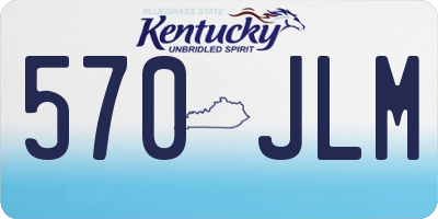 KY license plate 570JLM