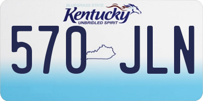 KY license plate 570JLN