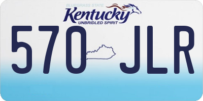 KY license plate 570JLR