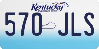 KY license plate 570JLS