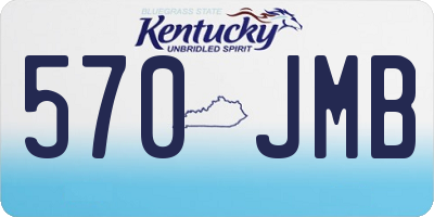 KY license plate 570JMB