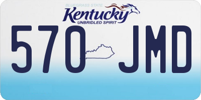 KY license plate 570JMD