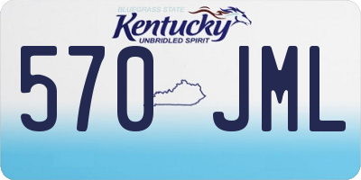 KY license plate 570JML