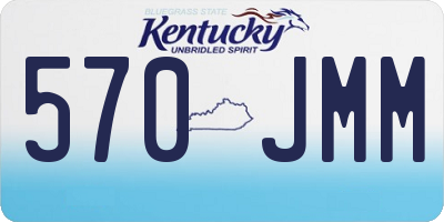 KY license plate 570JMM
