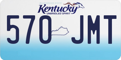 KY license plate 570JMT