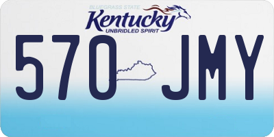 KY license plate 570JMY