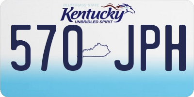 KY license plate 570JPH