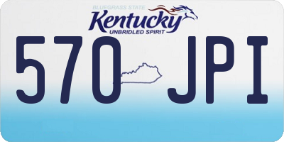 KY license plate 570JPI
