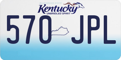 KY license plate 570JPL