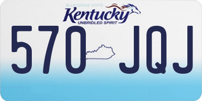 KY license plate 570JQJ