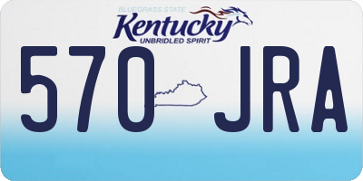 KY license plate 570JRA