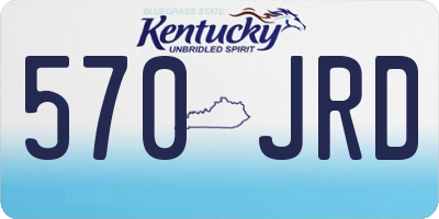 KY license plate 570JRD