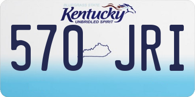 KY license plate 570JRI
