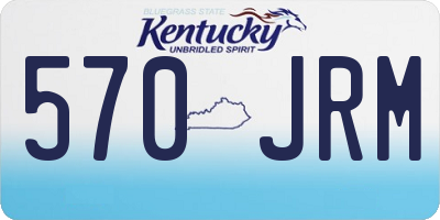 KY license plate 570JRM