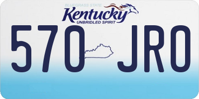 KY license plate 570JRO