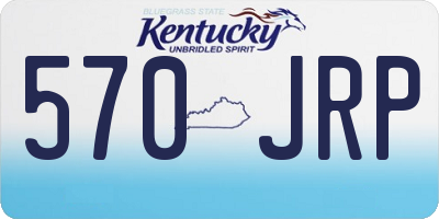 KY license plate 570JRP