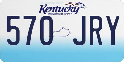 KY license plate 570JRY