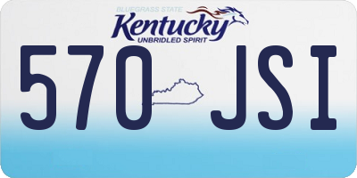 KY license plate 570JSI