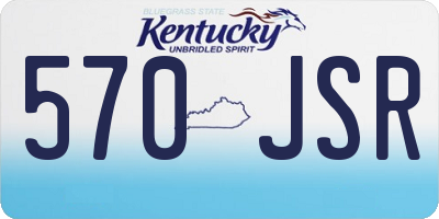 KY license plate 570JSR