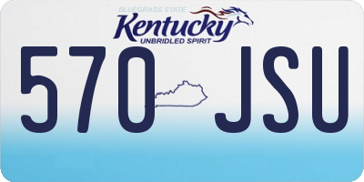 KY license plate 570JSU