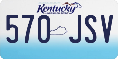 KY license plate 570JSV