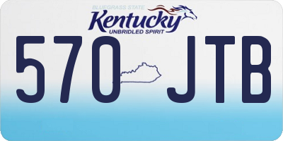 KY license plate 570JTB