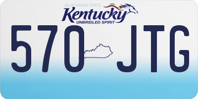 KY license plate 570JTG
