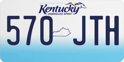 KY license plate 570JTH