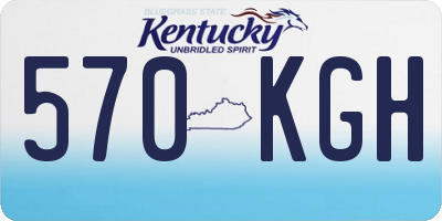 KY license plate 570KGH