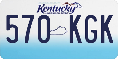 KY license plate 570KGK