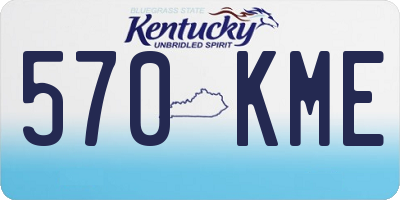 KY license plate 570KME