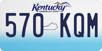 KY license plate 570KQM