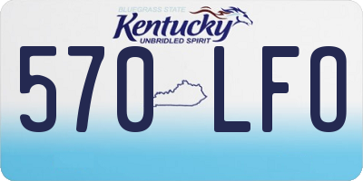 KY license plate 570LFO