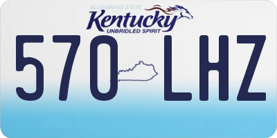 KY license plate 570LHZ