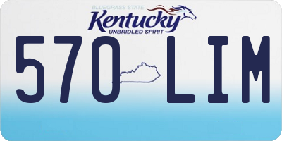 KY license plate 570LIM