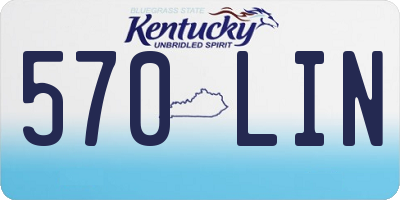 KY license plate 570LIN